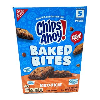 Chips Ahoy Baked Bites Brookie Brownie 1.4 oz 5 pack Box
