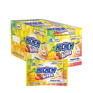 HI-CHEW Bites Original Mix Fruit Chewy Candy 2.12 oz 12 ct