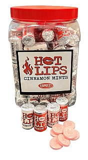 Espeez Hot Lips Cinnamon Mint Candy Rolls 100ct Jar