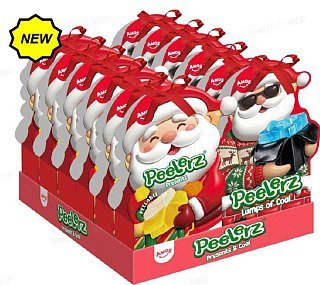 Peelerz Christmas Presents Coal Gummy Santa Gift Box 1.76oz 12 Pack