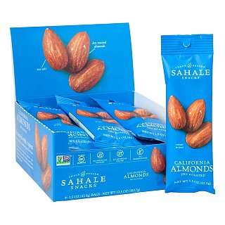 Sahale Dry Roasted Almonds 1.5 0z 9 ct Tray