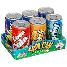 Kidsmania Soda Can Fizzy Candy 12 count