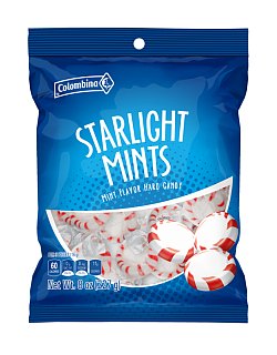 Colombina Starlight Mints Red & White Hard Candy 8oz Bag 12ct