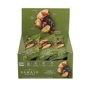 Sahale Pomegranate Flavored Pistachios Glazed Mix 1.5oz 9ct