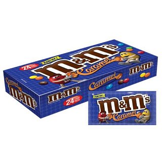 M&M Caramel Chocolate 1.41 ounce 24 count