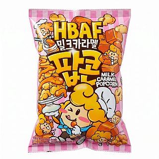 HBAF Korea Import Milk Caramel Popcorn 2.82 oz 12 ct