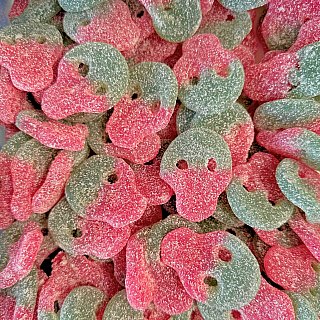 Matthijs Swedish Sour Watermelon Gummy Skulls 4.4 lb