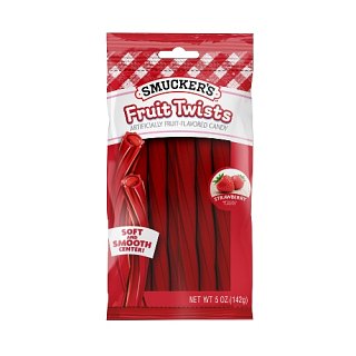 Frankford Smuckers Strawberry Fruit Twist Candy 5 oz 12 ct