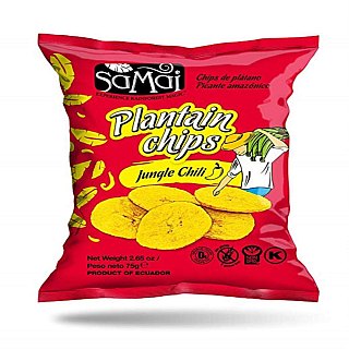 SAMAI Plantain Chips Jungle Chili 2.65oz 15 ct Case