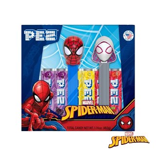 Pez Twin Pack Gift Spiderman Dispenser Candy  1.74 oz