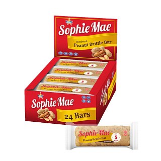Atkinson's Sophie Mae Peanut Brittle Bar 2.25 oz 24ct