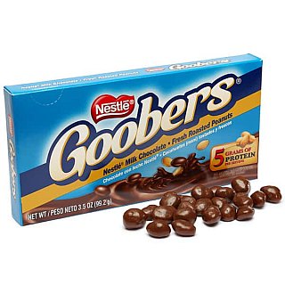 Goobers Creamy Milk Chocolate 3.5 ounce 15 count theater box