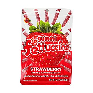 Bourbon Japan Fettuccine Strawberry Gummy Candy Huge 5.29 oz 6ct Tray