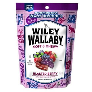 Wiley Wallaby Australian Blasted Berry Licorice Soft Chewy 7.05 oz