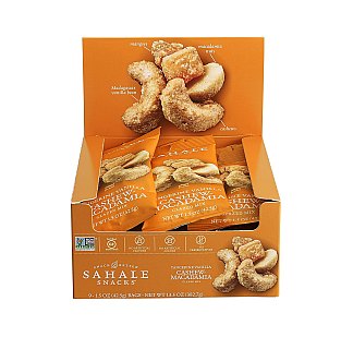 Sahale Tangerine Vanilla Cashew Macadamia Glazed Mix 1.5 0z 9 ct Tray