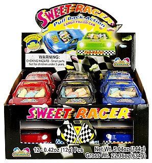 Kidsmania Sweet Racer 12 Ct 0.42 Oz Candy Filled Cars Toy