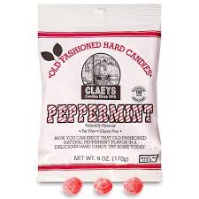 Claeys Peppermint Hard Candies 12 Count 6 ounce