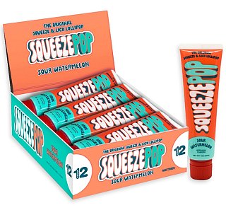 Iconic Candy Squeeze Pop Sour Watermelon Liquid Tube 4oz 12ct