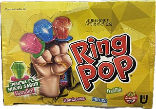 Ring Pop Argentina Import Changemaker 12 ct Tray