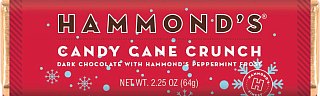 Hammond's Candy Cane Crunch Chocolate Bar 2.25 oz 12 ct