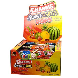 Charms 48 Pack Sweet & Sour Pops Tray