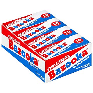Bazooka Original Bubble Gum Pack of 12