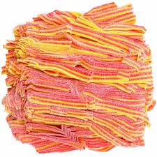 Dorval Sour Power Belts Strawberry Banana 6.6 Pound Bulk