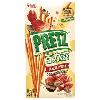 Glico Pretz Black Truffle & Ham Flavor Pretzel Sticks 1.44 oz 9 Pack