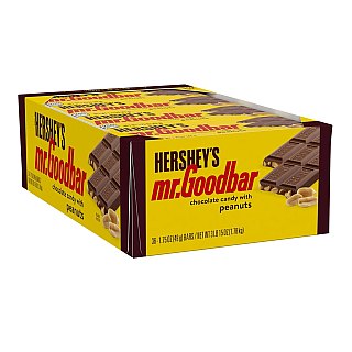 Hersheys Mr. Goodbar Chocolate Candy Bar with Peanuts 36 Count 1.75 Ounce