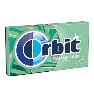Orbit Sweet Mint Sugar Free Chewing Gum 12 Count 14 Pieces Each Tray