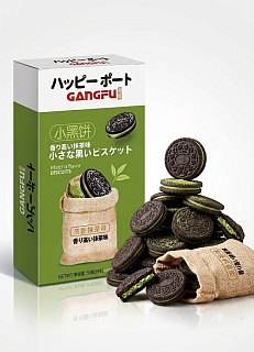 Gangfu Import Matcha Flavor Sandwich Cookies 1.76oz Box 12ct