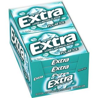 Extra Polar Ice Chewing Gum 10 count 15 sticks
