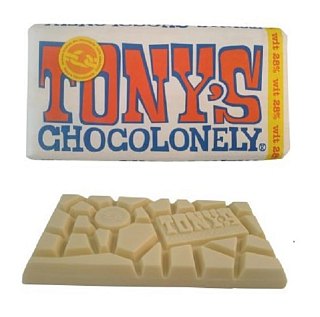 Tony's Chocolonely 6.35 Oz Bar White Chocolate