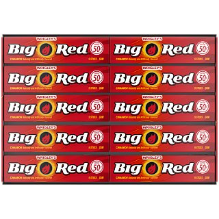 Wrigley Big Red Gum 5 Stick Pack 40ct Tray