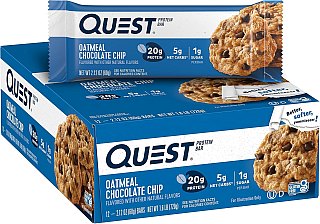 Quest Protein Bar Oatmeal Chocolate Chip 12 ct