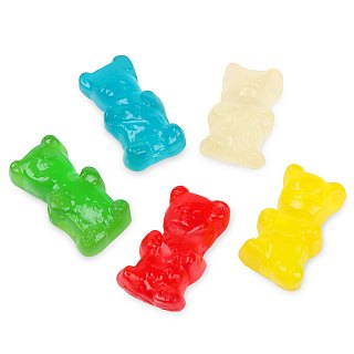 Fini Assorted Clear Gummy bears 2.2 lb