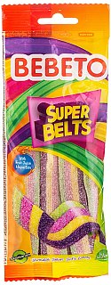 Bebeto Import Super Sour Candy Belts 2.65 oz 12ct Tray