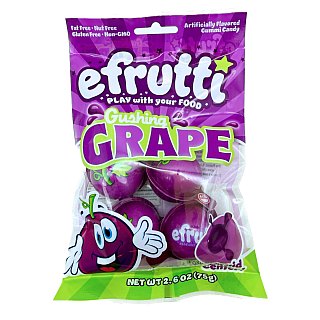 Efrutti Gushin Grape Gummy Candy 2.6oz 12ct
