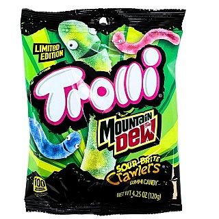 Trolli Mountain Dew Gummy Sour Crawlers 4.25 oz 12ct