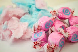 Taffy Town Cotton Candy 2.5 Pound Bag Individually Wrapped Bulk