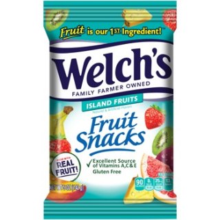 Welch's  Fruit Snacks Island Fruits Peg Bag 5oz 12ct