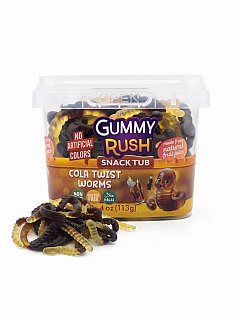 Gummy Rush Snack Tubs Cola Twist Worms 4oz 12 Pack