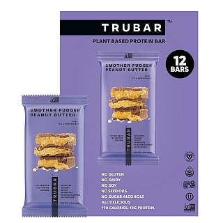 TRUBAR Protein Bar Smother Fudger Peanut Butter  1.76oz 12ct
