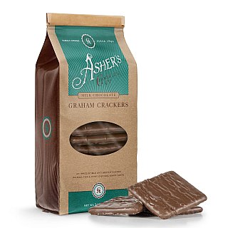 Asher's Milk Chocolate Graham Cracker Gift Bag 7.15 oz 6 Pack