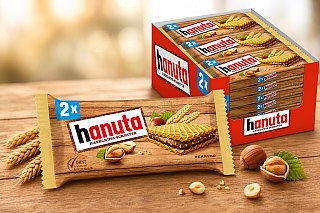 Hanuta Germany Import Wafers Filled Hazelnut Creme 44g 18ct