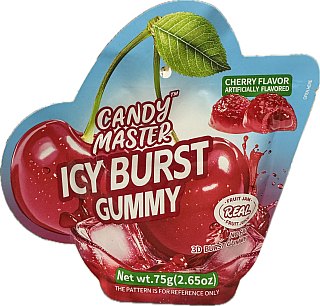 Candy Master Icy Burst Menthol Burst Cherry Gummy 2.65 oz 6ct