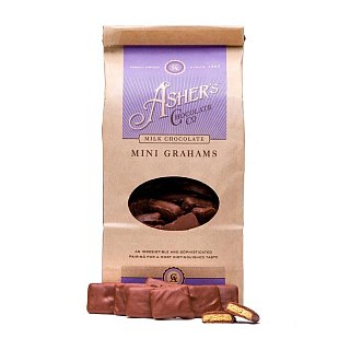 Asher's Milk Chocolate Mini Graham Gift Bag 6 oz 6 Pack