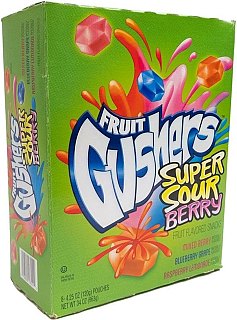 Gusher Super Sour Pouches Tray 8 Ct 4.25 Oz