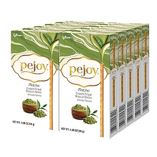 Glico Pejoy Pocky Match Cream Biscuit Sticks 1.98oz 10ct