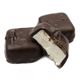 Asher's DARK Chocolate Small Vanilla Marshmallow Bites 5lb